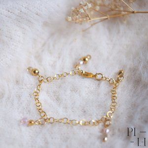 2/50$ bracelet natural water pearls stainless